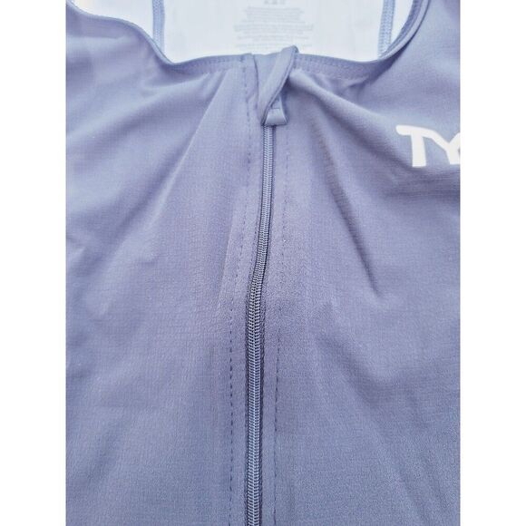 TYR Triathlon Women's Black White Singlet Tank SCFX6A Tri Competitor Size S - Picture 6 of 11